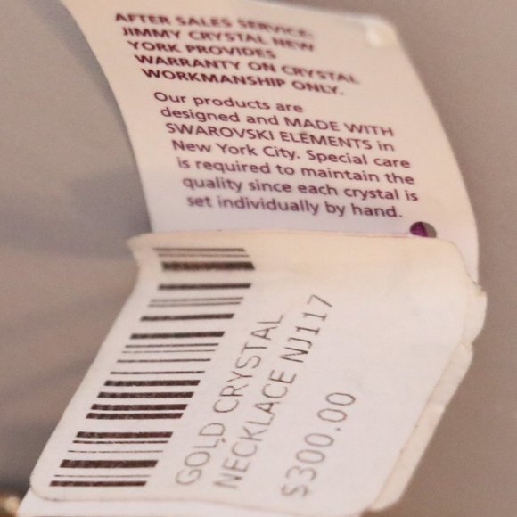 NEW Jimmy Crystal Gold Flower Necklace - Picture 7 of 10